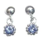 Yahoo! Yahoo!ショッピング(ヤフー ショッピング)ピアス 12月誕生石タンザナイトピアス レディース アクセサリー 一粒ピアス オーダー