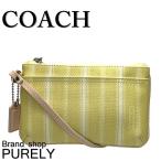 国内発送 コーチ ポーチ レディース COACH 小物入れ レガシー ウィークエンド ティッキング スモール リストレット 49257 SV/YL イエロー 送料無料 爆買
