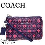 コーチ ポーチ レディース COACH 小物入れ ウェイバリー シグネチャー スモール リストレット 50480 SNVPK ネイビー×ピンク 送料無料