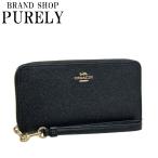 国内発送 コーチ 財布 レディース COACH 長財布 レザー ロング ジップ アラウンド ウォレット C3441 IMBLK ブラック 送料無料