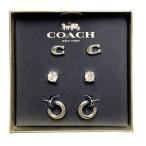 国内発送 コーチ ピアス レディース COACH アクセサリー 小物 シグネチャー スタッド ピアス セット C7790 SLV シルバー 送料無料