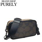 国内発送 コーチ バッグ メンズ COACH ショルダーバッグ ブロックド シグネチャー ワイアット クロスボディ CAB80 QBXI8 ウォルナット×タン