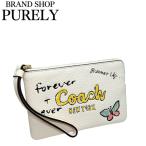 コーチ ポーチ レディース COACH 小物入れ スケッチ プリント コーナー ジップ リストレット CAQ54 IMCAH チョークマルチ