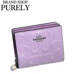 国内発送 コーチ 財布 レディース COACH 折り財布 レザー ハート チャーム スナップ ウォレット CDF21 SV/IZ ライトバイオレット