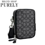 国内発送 コーチ バッグ メンズ COACH ショルダーバッグ シグネチャー ジャカード スタントン クロスボディ CH097 SVO1U チャコール×ブラック 送料無料