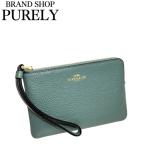 国内発送 コーチ ポーチ レディース COACH 小物入れ レザー コーナー ジップ リストレット CP483 IMO4Q セージ