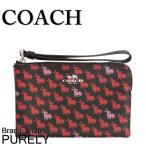 Yahoo! Yahoo!ショッピング(ヤフー ショッピング)国内発送 コーチ COACH ポーチ レディース 小物入れ バニープリント コーナー ジップ リストレット F11876 SV/M2 ブラックマルチ 送料無料