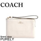 Yahoo! Yahoo!ショッピング(ヤフー ショッピング)国内発送 コーチ COACH ポーチ レディース 小物入れ クロスグレイン レザー コーナー ジップ リストレット F15154 IMCHK チョーク 送料無料