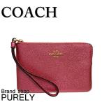Yahoo! Yahoo!ショッピング(ヤフー ショッピング)国内発送 コーチ COACH ポーチ レディース 小物入れ レザー メタリック コーナー ジップ リストレット F21070 IMO28 メタリック アンティークブラッシュ