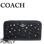 国内発送 コーチ COACH 財布 長財布 レディース スターダスト スタッズ ウォレット F22700 SV/BK ブラック 送料無料 爆買