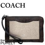 Yahoo! Yahoo!ショッピング(ヤフー ショッピング)国内発送 コーチ ポーチ レディース COACH 小物入れ カラーブロック コーナー ジップ リストレット F22713 SVMWL ブラックスモーク×メタリックネイビー