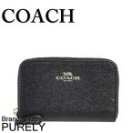 コーチ 財布 レディース COACH 小銭入れ クロスグレイン レザー ジップ アラウンド コインケース F27569 IMBLK ブラック 送料無料