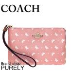 Yahoo! Yahoo!ショッピング(ヤフー ショッピング)国内発送 コーチ ポーチ レディース COACH 小物入れ バタフライ ドット プリント コーナー ジップ リストレット F31244 IMM4C ブラッシュ×チョーク