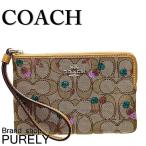 Yahoo! Yahoo!ショッピング(ヤフー ショッピング)国内発送 コーチ ポーチ レディース COACH 小物 チェリー プリント シグネチャー コーナー ジップ リスレット F31577 SVE7V カーキマルチ 送料無料