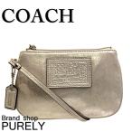 Yahoo! Yahoo!ショッピング(ヤフー ショッピング)国内発送 コーチ ポーチ レディース COACH デイジー メタリック レザー スモール リストレット F48306 SV/2C シャンパン 送料無料
