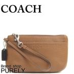 国内発送 送料無料 コーチ ポーチ 全品ポイント2倍 小物入れ COACH パーク レザー ミディアム リストレット F51683-SV/SD サドル ブラウン系 爆買