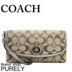 Yahoo! Yahoo!ショッピング(ヤフー ショッピング)国内発送 送料無料 コーチ COACH 全品ポイント2倍 ポーチ 小物入れ シグネチャー ターンロック リストレット F51820-SKHPR ピューター