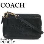Yahoo! Yahoo!ショッピング(ヤフー ショッピング)国内発送 コーチ COACH ポーチ 小物入れ ペブル レザー ダブル コーナー ジップ リストレット F52556 IMBLK ブラック 送料無料