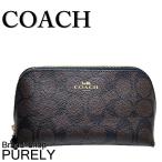 国内発送 コーチ COACH ポーチ レディース 小物 シグネチャー コスメティック ケース F53385 IMAA8 ブラウン×ブラック 送料無料