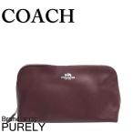 国内発送 コーチ COACH ポーチ レディース 小物 クロスグレイン レザー コスメティック ケース F53387 SV/BU バーガンディー 送料無料 爆買
