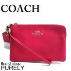 Yahoo! Yahoo!ショッピング(ヤフー ショッピング)国内発送 コーチ COACH ポーチ レディース 小物入れ クロスグレイン レザー コーナー ジップ リストレット F53429 IMBAJ ピンクルビー 送料無料