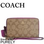 Yahoo! Yahoo!ショッピング(ヤフー ショッピング)国内発送 コーチ 財布 レディース COACH シグネチャー PVC ダブル ジップ フォン ウォレット 折り財布 F53937 IMLOO カーキ×パープル 送料無料
