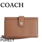 Yahoo! Yahoo!ショッピング(ヤフー ショッピング)国内発送 コーチ COACH レディース ポーチ 小物 スマホ iPhone ケース クロスグレイン レザー フォン クラッチ F53977 SAD サドル 送料無料