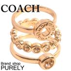 国内発送 コーチ COACH レディース アクセサリー リング 指輪 オープン サークル リング セット F56418 RGD ローズゴールド US6号 送料無料 爆買