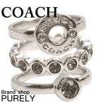 国内発送 コーチ COACH レディース アクセサリー リング 指輪 オープン サークル リング セット F56418 SLV シルバー US7号 送料無料 爆買