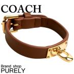 国内発送 コーチ COACH アクセサリー レディース 小物 シグネチャー C レザー バックル ブレスレット F58519 GD/SD ゴールド×サドル 送料無料 爆買