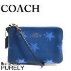 Yahoo! Yahoo!ショッピング(ヤフー ショッピング)国内発送 コーチ COACH ポーチ レディース 小物入れ スター キャニオン プリント コーナー ジップ リストレット F64239 QB/SL スレート 送料無料