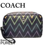 Yahoo! Yahoo!ショッピング(ヤフー ショッピング)国内発送 コーチ COACH 小物 アクセサリーポーチ レディース アウトレット コスメポーチ クラッチ ジオシェブロン F67554 SVF23 ネイビー 送料無料