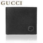 送料無料 グッチ GUCCI 財布 メンズ レザー GGアイコン付 ウォレット 二つ折り財布 さいふ 308777 SS