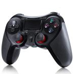 PS4 コントローラー 連射 コントローラー ワイヤレス Pro/Slim ver6.20対応 2重振動 6軸機能搭載 Bluetooth 無線接続 ゲームパッド ゲームコントローラー イヤホ