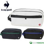 ルコックスポルティフ ゴルフ 大開口 Wファスナー シューズケース LG6SBZ21M ゴルフ小物入れ 便利 ゴルフグッズ 2025年秋冬モデル le coq sportif GOLF