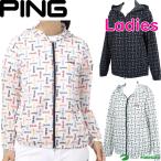  женский булавка одежда Golf одежда длинный рукав полный Zip блузон легкий монограмма принт 622-2120209 внешний 2022 год весна лето модель PING женский 