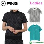  женский булавка Golf короткий рукав AZ монограмма ja карта с высоким воротником вязаный PERFORMANCE женский 622-6175200 Golf одежда PING GOLF 2026 год весна лето модель 
