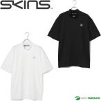  Skins короткий рукав mok шея рубашка GOLF задний Reflect узор мужской 187-21342 SKINS Golf . вода скорость .UV cut антибактериальный дезодорация контакт охлаждающий весна лето одежда 