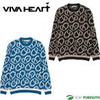  viva Heart Golf shu bar Heart рисунок вязаный тянуть over 011-14912 Golf одежда tops 2025 год осень-зима модель VIVA HEART GOLF