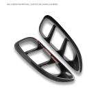 ポルシェ PORSCHE 718 ケイマン/ボクスター専用 サイドベントカバー フェンダーダクト 光沢 本物リアルカーボン製 外装 2P