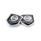 日産 ニッサン エンブレムバッジ ステッカー 2個セット カーステッカー エンブレム プレート フェンダーバッジ シール装飾