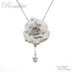 バラ 薔薇/ペンダントトップ/キュービックジルコニア×シルバー925 GTP015/Rosalita/アクセサリーのギフト・プレゼントに/ czダイヤモンド