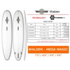 23 SURFTECH サーフテック WALDEN(MEGA MAGIC - FUSION HD)(サイズ：7.2，8.0，9.0，9.6)2023 正規品 SURFBOARD サーフボード サーフィン ショートボード ファン