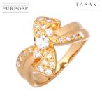 タサキ TASAKI 11.5号 リング ダイヤ 0.54ct K18 YG イエローゴールド 750 田崎真珠 指輪 Diamond Ring 90196642