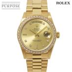 ロレックス RROLEX デイデイト 18048A R番 メンズ 腕時計 ダイヤ ベゼル 10Pダイヤ ゴールド 文字盤 K18YG 金無垢 自動巻き 90206063