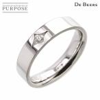 デビアス DE BEERS 6号 リング ダイヤ K18 WG ホワイトゴールド 750 指輪 Diamond Ring【証明書付き】 90212510