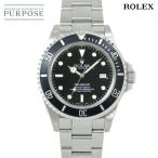 ロレックス ROLEX シードゥエラー 16600 S番 メンズ 腕時計 デイト ブラック 文字盤 オートマ 自動巻き ウォッチ Sea-Dweller 90213030