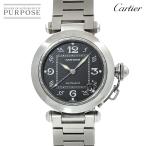 ショッピング自動巻き カルティエ Cartier パシャC W31043M7 ボーイズ 腕時計 デイト ブラック 文字盤 オートマ 自動巻き ウォッチ PashaC 90218130