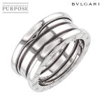 ブルガリ BVLGARI ビーゼロワン 3バンド #52 リング K18 WG ホワイトゴールド 750 B-ZERO1 指輪 Ring 90225867