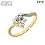 ショッピングディオール クリスチャン ディオール Christian Dior 9号 リング ダイヤ Pt K18 YG プラチナ イエローゴールド 750 指輪 Diamond Ring 90229129